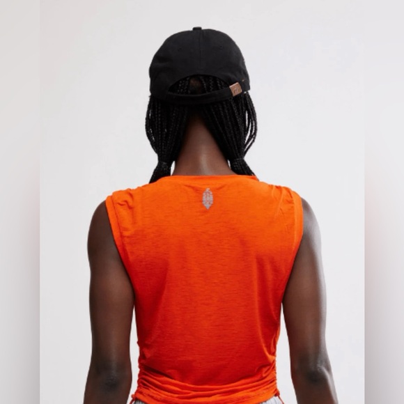 Free People Sport Mode Muscle Tank Top In Flame size XS - Picture 2 of 2